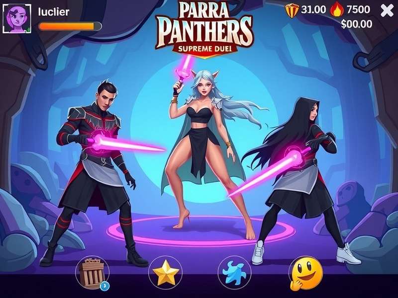 Parra Panthers Supreme Duel character selection screen